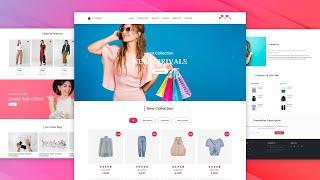 How To Create E-commerce Website Using HTML, CSS & Bootstrap 5 | Step By Step