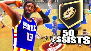 We Broke NBA Assist Record In The REC! 50 DIMES on NBA 2K24!