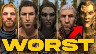 ALL Skyrim races Ranked WORST to BEST.. SHOCKING Pick!!!