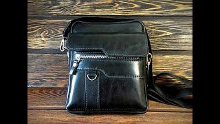 Мужская кожаная сумка  своими руками / DIY men's leather bag , Jeep bag