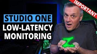 Studio One | Low Latency Monitoring (AMAZING)