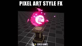  8-bit Pixel Art Orb FX - Unreal Engine Niagara #shorts