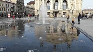 Львів новий фонтан!Проспект Свободи. / Lviv is a new fountain! Svobody Avenue.