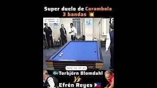 Efrén Reyes vs Torbjörn Blomdahl  carambola partida a 30 pts.