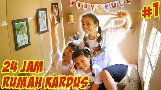 24 JAM DI DALAM RUMAH KARDUS 3 KAMAR TIDUR - Part 1 | Vlog & Drama Lucu | CnX Adventurers