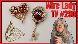 Making Heart Locket Pendants // Wire Lady TV Ep 290 Livestream Replay