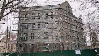 Стройки в курортной части Светлогорска в конце 2022г | Construction in the resort of Svetlogorsk