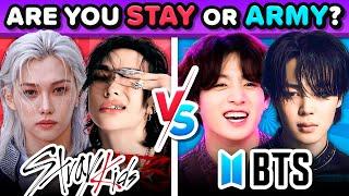 BTS vs STRAY KIDS: Are You an ARMY or STAY? ️ | KPOP QUIZ GAME