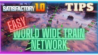 "Easy" World Wide Train and Railway Network guide in Satisfactory 1.0  | Tips and Tricks