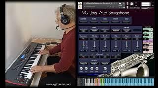 TEControl Breath controller and VG Jazz Alto Saxophone NI Kontakt sound library. Woodwind vst plugin
