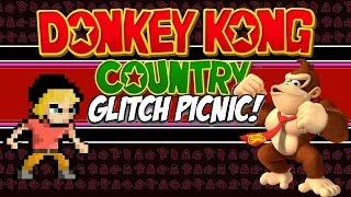 Donkey Kong Country Glitch Picnic | Donkey Kong Country (SNES) Glitches! | MikeyTaylorGaming