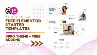Free Elementor Starter Templates | Free Elementor templates
