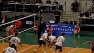 professionell VOLLEYBALL in slowmotion: VFB Friedrichshafen Championsleague