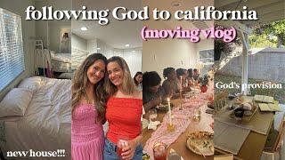 FOLLOWING GOD TO CALIFORNIA (moving vlog)  | The Holy Girl Diaries