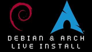 Debian Stable And Arch Linux Installation Live On Stream + KDE And Hyprland