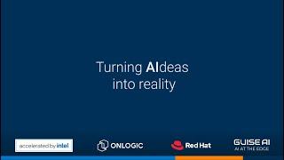 OnLogic, Intel, Red Hat, Guise AI Visual Inspection for Manufacturing Demo - AI/ML in Action