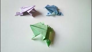 Kağıttan Kurbağa Yapımı    -  Origami animals