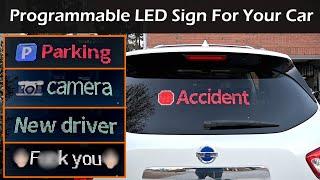 LED Sign For Your Car w/ AI Voice Control | ATOTO