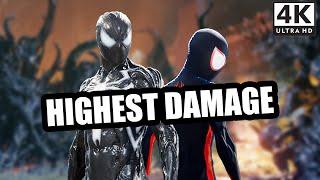 No Damage | MAX LEVEL Spider-Men vs Bosses | Spider-Man 2 Ultimate Difficulty | PS5 4k UHD