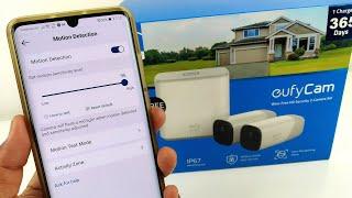 eufyCam eufy Motion Detection, Activity Zone, Detection Sensitivity, Setup Camera