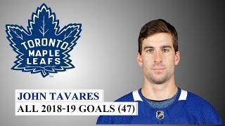 John Tavares (#91) All 47 Goals of the 2018-19 NHL Season