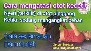 OTOT PINGGANG TERKILIR akibat mengangkat beban. #terapi #kecetit @terapiurutherman2077