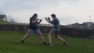 Boxing Sparring Session with friend (Training)