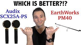 My New Piano Microphone, EarthWorks PM40!! Initial Impression & AB Test with Audix SCX25A-PS