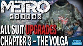 METRO EXODUS | ALL SUIT UPGRADES - CHAPTER 3 "THE VOLGA"