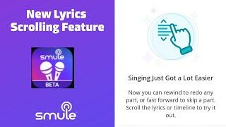 Smule Lyrics Forward Rewind For Android | Lyrics Scroll Feature |Download Link