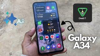One Ui 7 on the Galaxy A34.