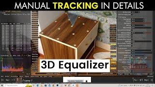 Manual Tracking in 3D equalizer for Beginners | STEP BY STEP | 3D Equalizer Tutorial 