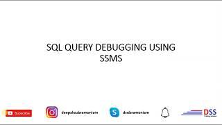 You Know How To Debug SQL Code With Running Values ?? Debug Functionality In SSMS Explained In Tamil