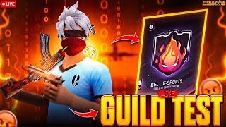 FF LIVE GUILD TEST  \ LIVE GUILD TEST / FREE FIRE LIVE CUSTOM #desigamer #nonstopgaming #gyangaming