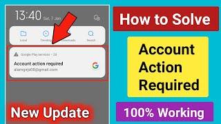 How to Remove Account action required New Update.Google Play Service account action required Fix