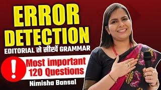 Error Detection | 6th June ,2024 | Achievers' Series | Hindu Editorial | Nimisha Bansal