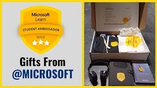 GOLD MLSA Swag Box Unboxing  | Unboxing Microsoft Gifts | Microsoft Learn Student Ambassador