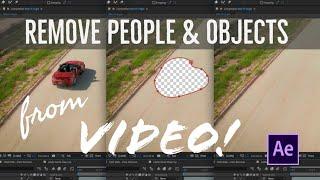 Remove ANYTHING from your videos in 1 click! Content Aware Fill Tutorial in After Effects 2019