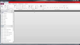 Microsoft Access:  Open, Save and Work with a New File