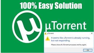 it seems like uTorrent is already running but not responding problem solution #shorts #youtubeshorts