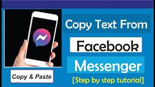 How To Copy Text From Facebook Messenger in Mobile