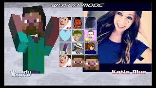 Woody And Steve Vs Katie Blue And WolfyChu M.U.G.E.N Part 1