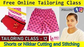 CLASS 12- Nikkar Cutting and Stitching | BASIC TAILORING CLASS | RIJO TAILORING | FREE CLASS