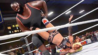 WWE 2k22 MODS: Alicia Fox vs Mark Henry, intergender wrestling