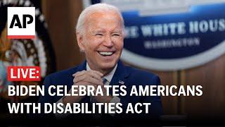 LIVE: Biden delivers remarks to celebrate the Americans with Disabilities Act