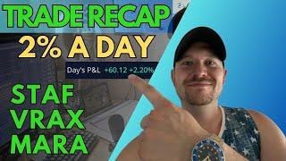 I Traded Staf, Vrax, Mara, Top 3 Stocks Today, Johnny Trades Recap