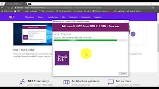 ASP.NET Core 2.1: Installing Preview 1