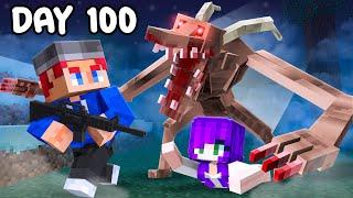 We Survived THE GOATMAN In Minecraft With Crazy Fan Girl!