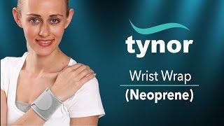 How to wear Tynor Wrist Wrap (Neoprene) for good hold and support of the wrist