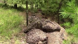 Geologist Doug Hanson Of Arkansas' Geological Survey Investigates Conglomerates At American Mine